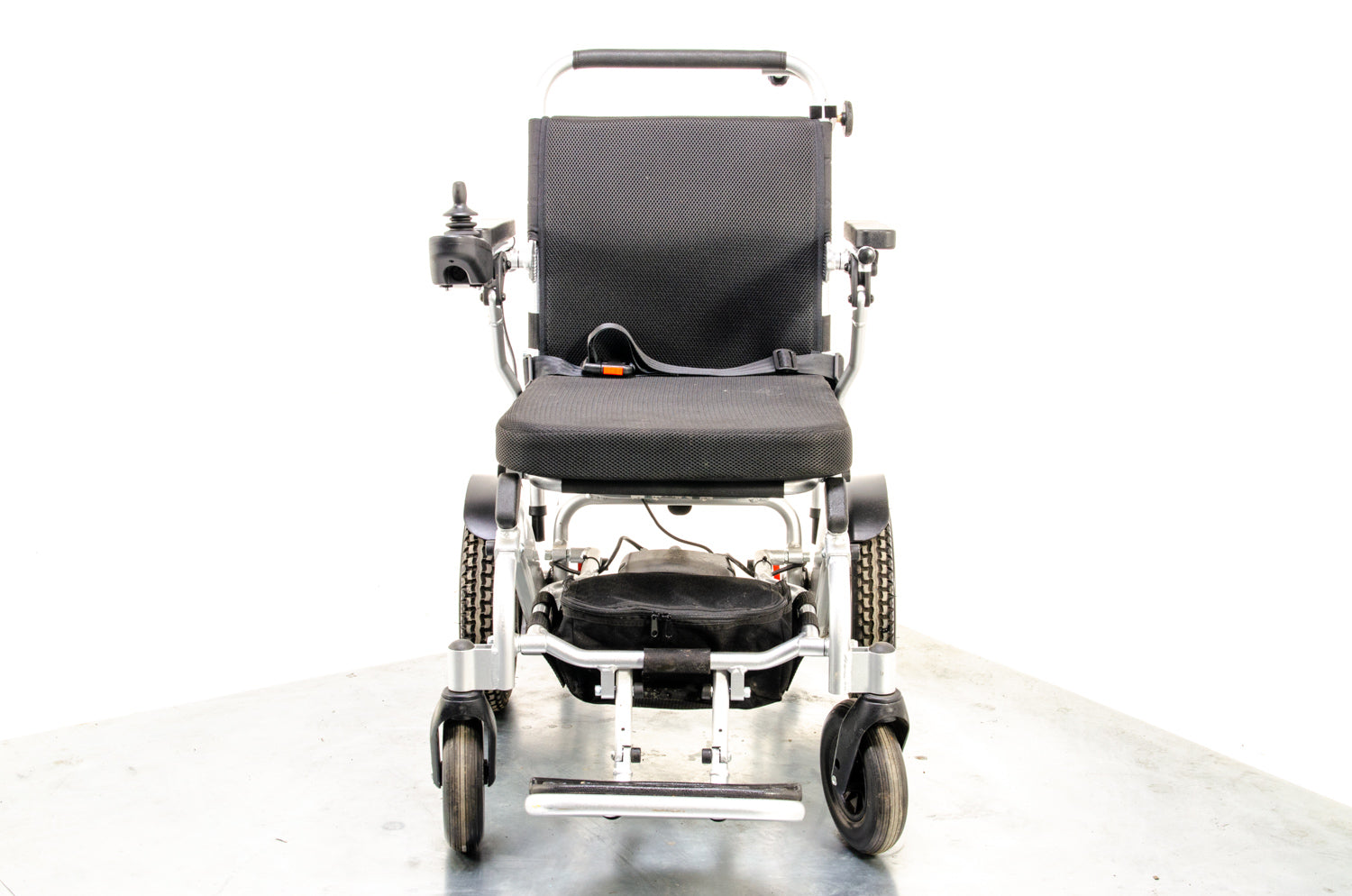 Freedom Chair A06L Used Electric Folding Wheelchair Powerchair Portable Transportable Lithium Aluminium Lightweight Attendant Brushless