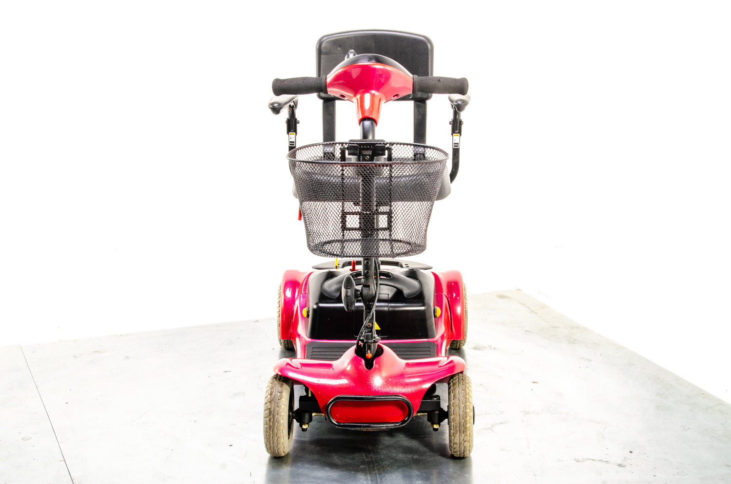 Sterling Little Gem Used Mobility Scooter Small Transportable Lightweight Portable Travel Sunrise Medical Pink