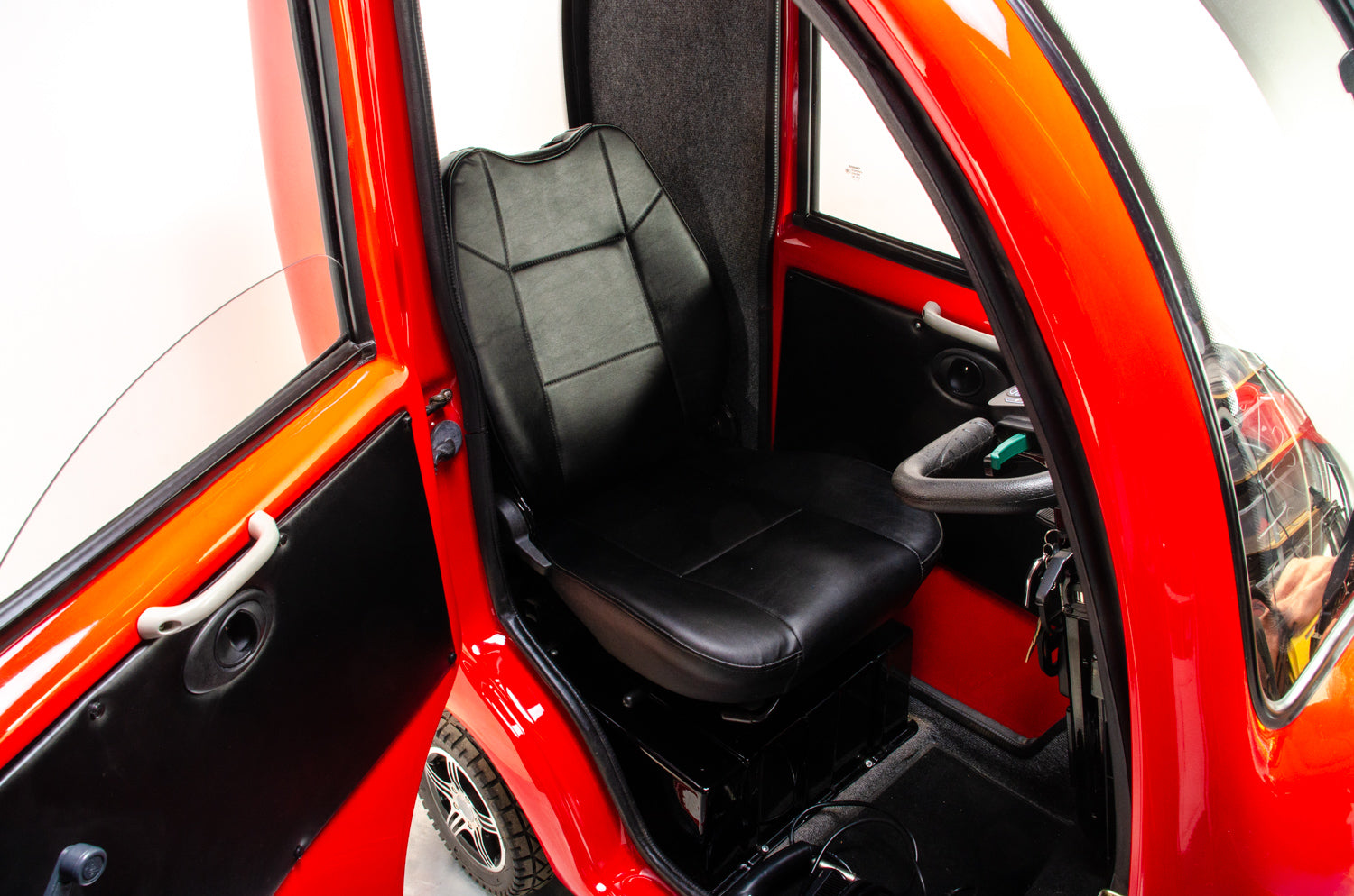 Scooterpac CabinCar MK2 8mph Used Mobility Scooter Enclosed Cabin Car Electric Road Legal Red