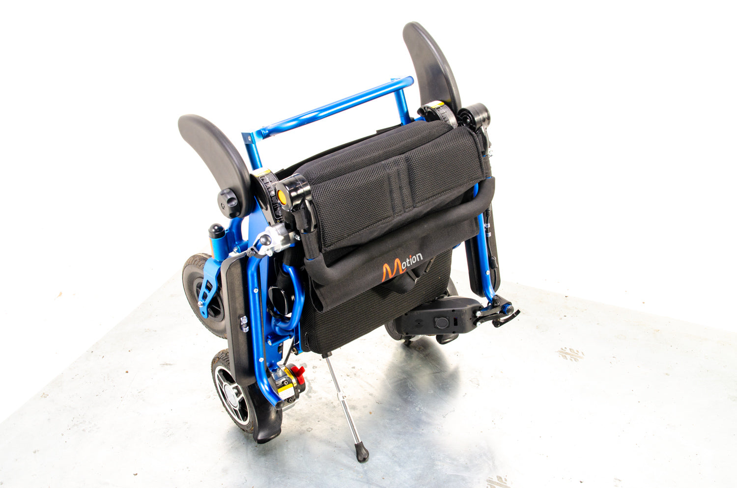 Foldalite Used Electric Wheelchair Lightweight Lithium Folding Travel Powerchair Motion Healthcare