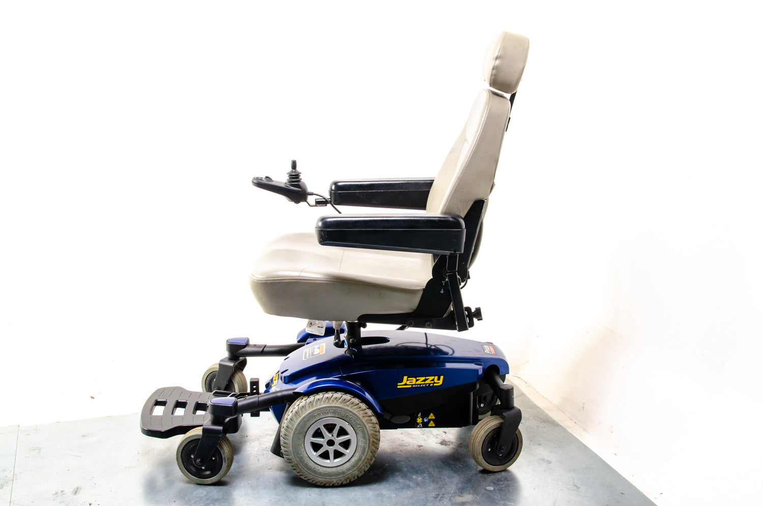 Pride Jazzy Select 6 Used Electric Wheelchair Powerchair Indoor Outdoor MWD Blue