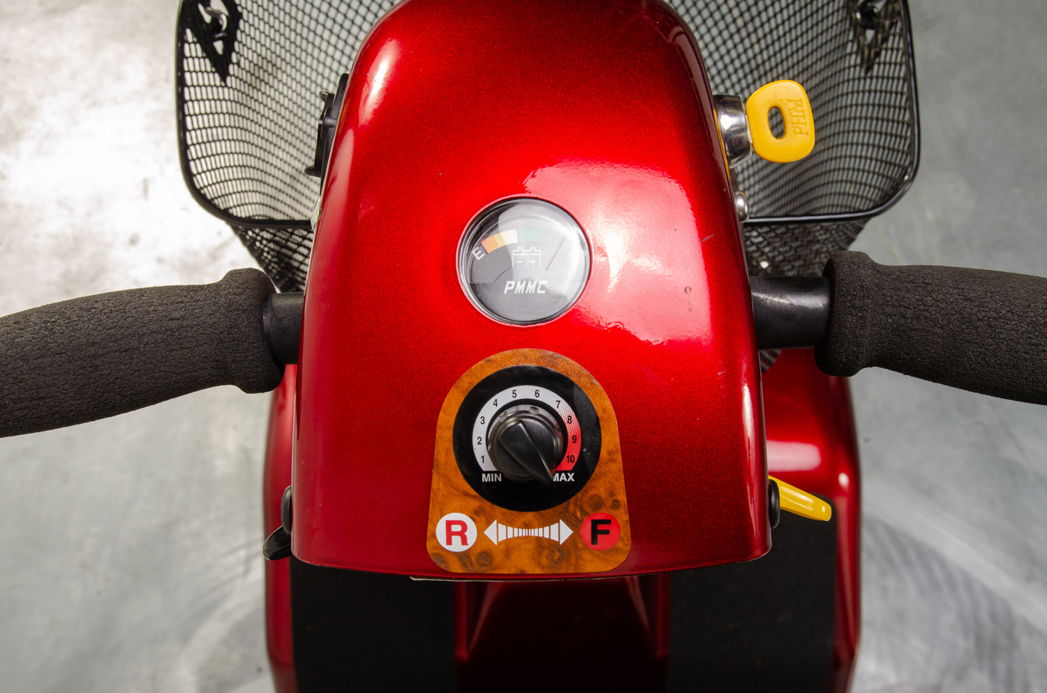 Rascal 388 S Used Electric Mobility Scooter Pavement Pneumatic Red