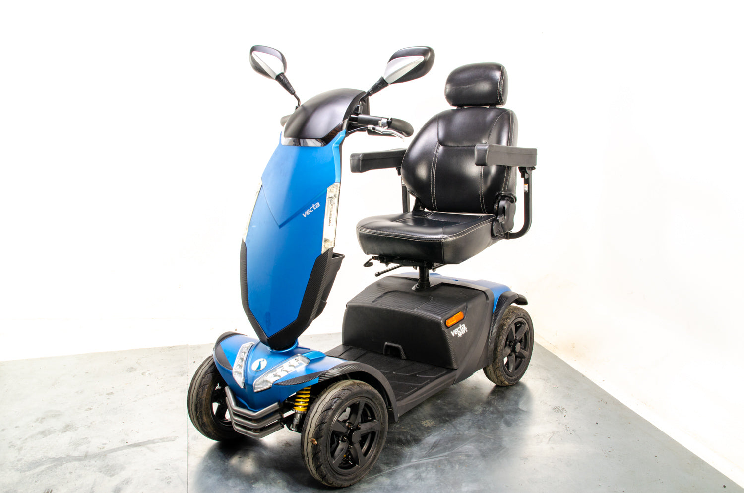 Rascal Vecta Sport All-Terrain Off-Road Used Electric Mobility Scooter 8mph Suspension Max Grip Road Legal Blue 13413