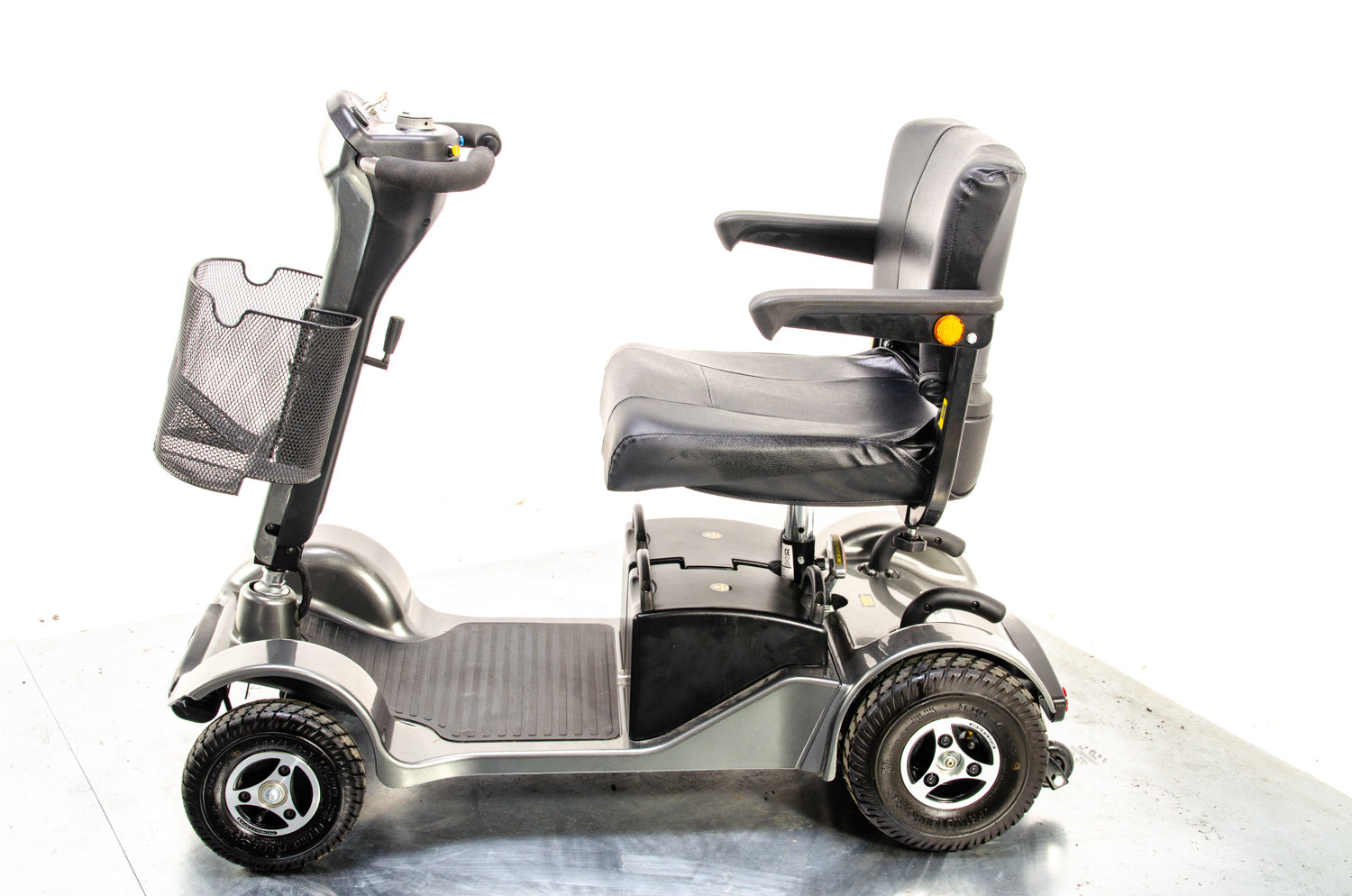 New Sterling Sapphire 2 Mobility Scooter Midsize Transportable Pneumatic Tyres Folding Boot Grey