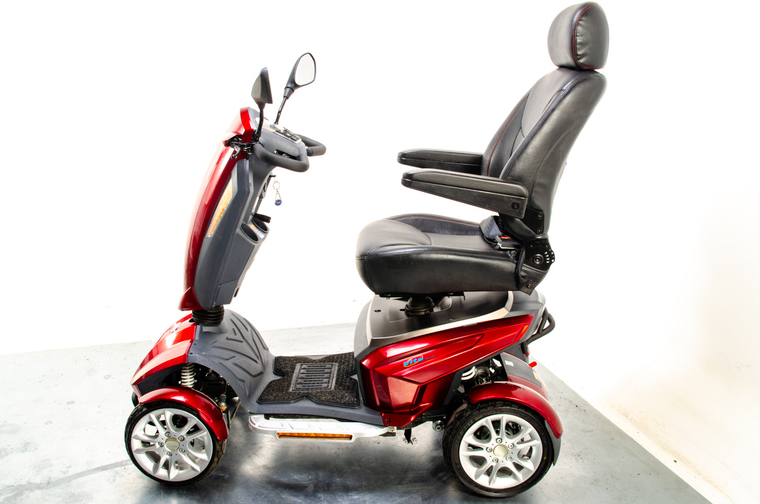 TGA Vita Midi Midsize All-Terrain Off-Road Sport Mobility Scooter Grey 8mph Red