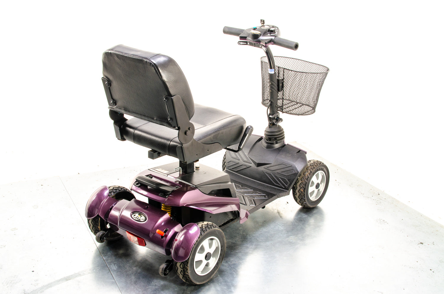 Drive Zen Used Mobility Scooter Transportable Boot All-Terrain Purple 4mph Solid Tyres