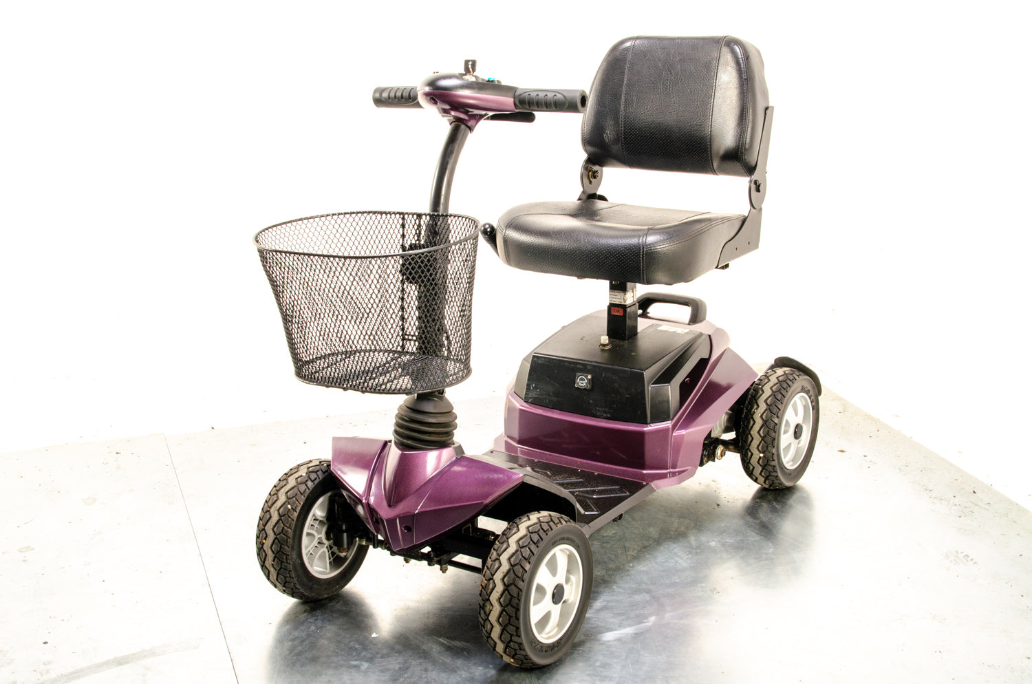 Drive Zen Used Mobility Scooter Transportable Boot All-Terrain Purple 4mph Solid Tyres