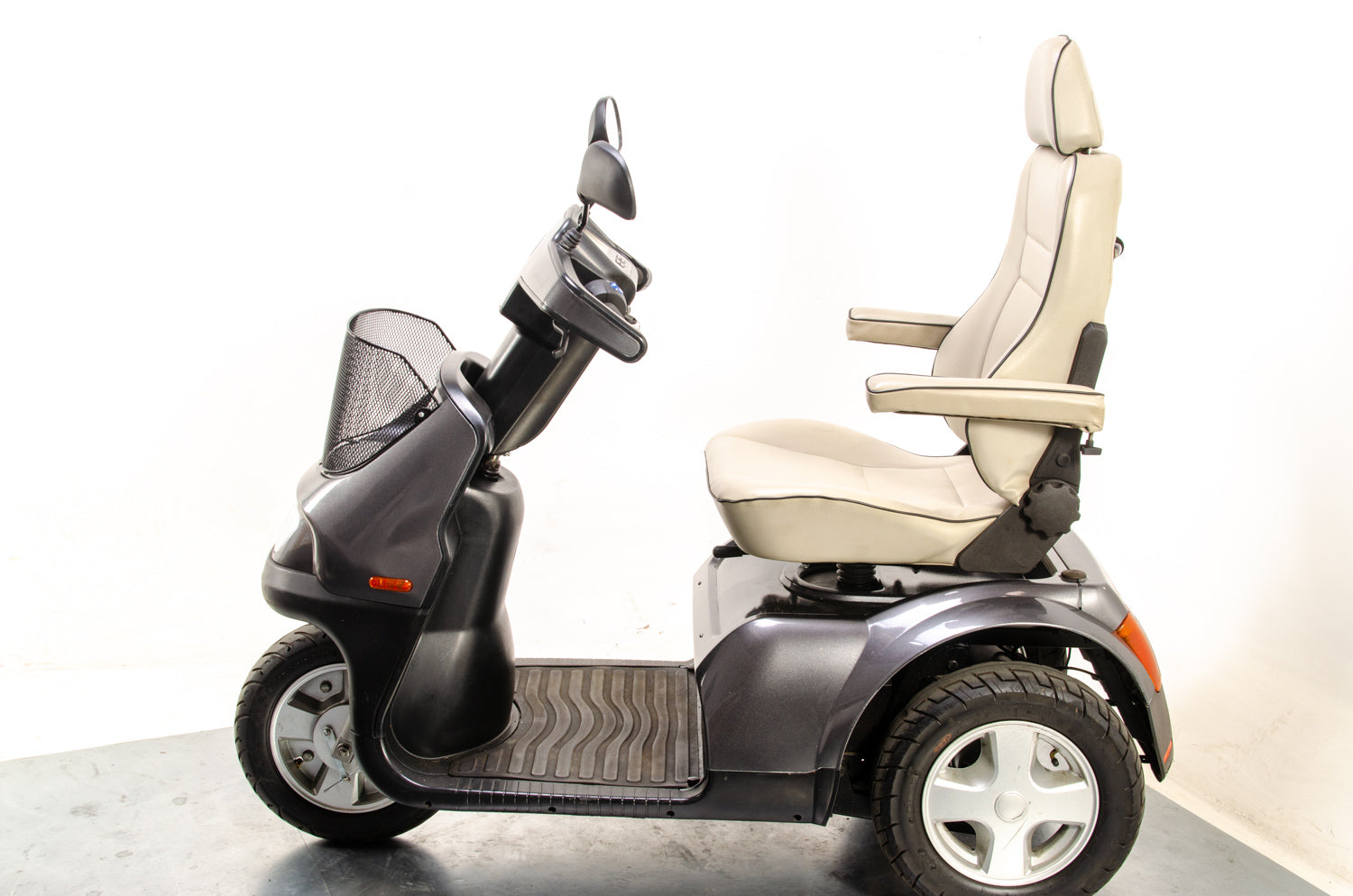 TGA Breeze S3 Large Used Electric Mobility Trike Scooter Road All-Terrain Grey