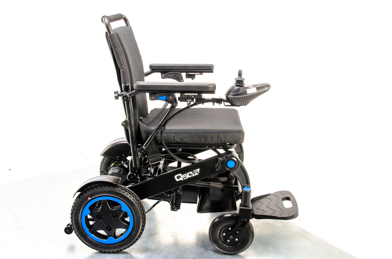 Quickie Q50R Folding Electric Wheelchair Sunrise Medical Used Powerchair Lithium Lightweight