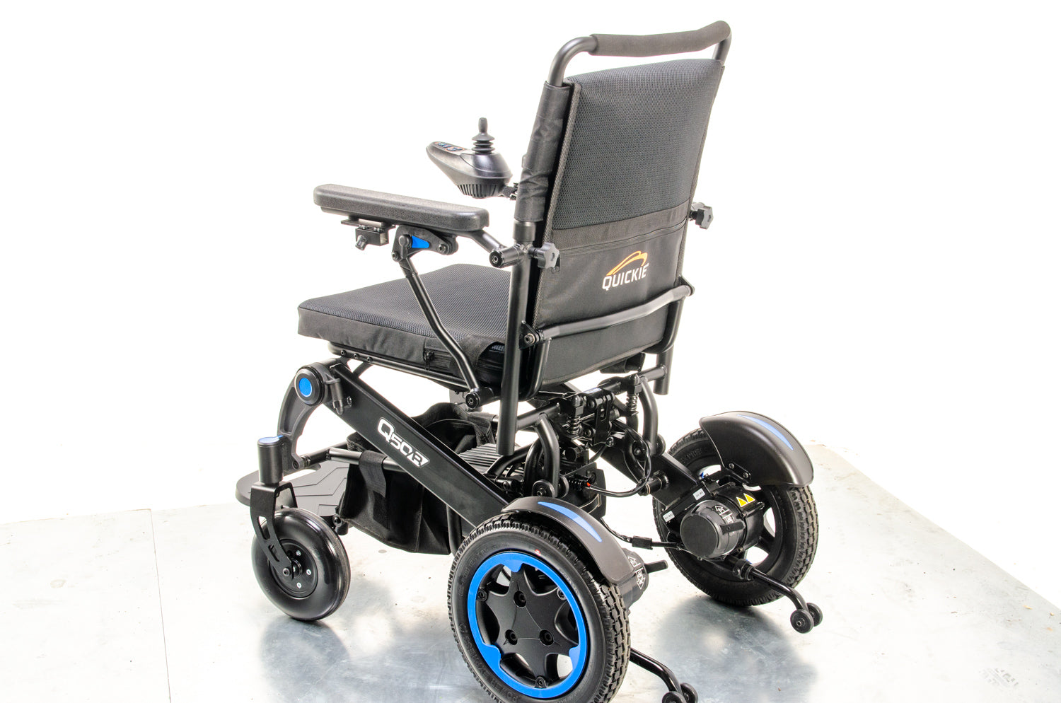 Quickie Q50R Folding Electric Wheelchair Sunrise Medical Used Powerchair Lithium Lightweight