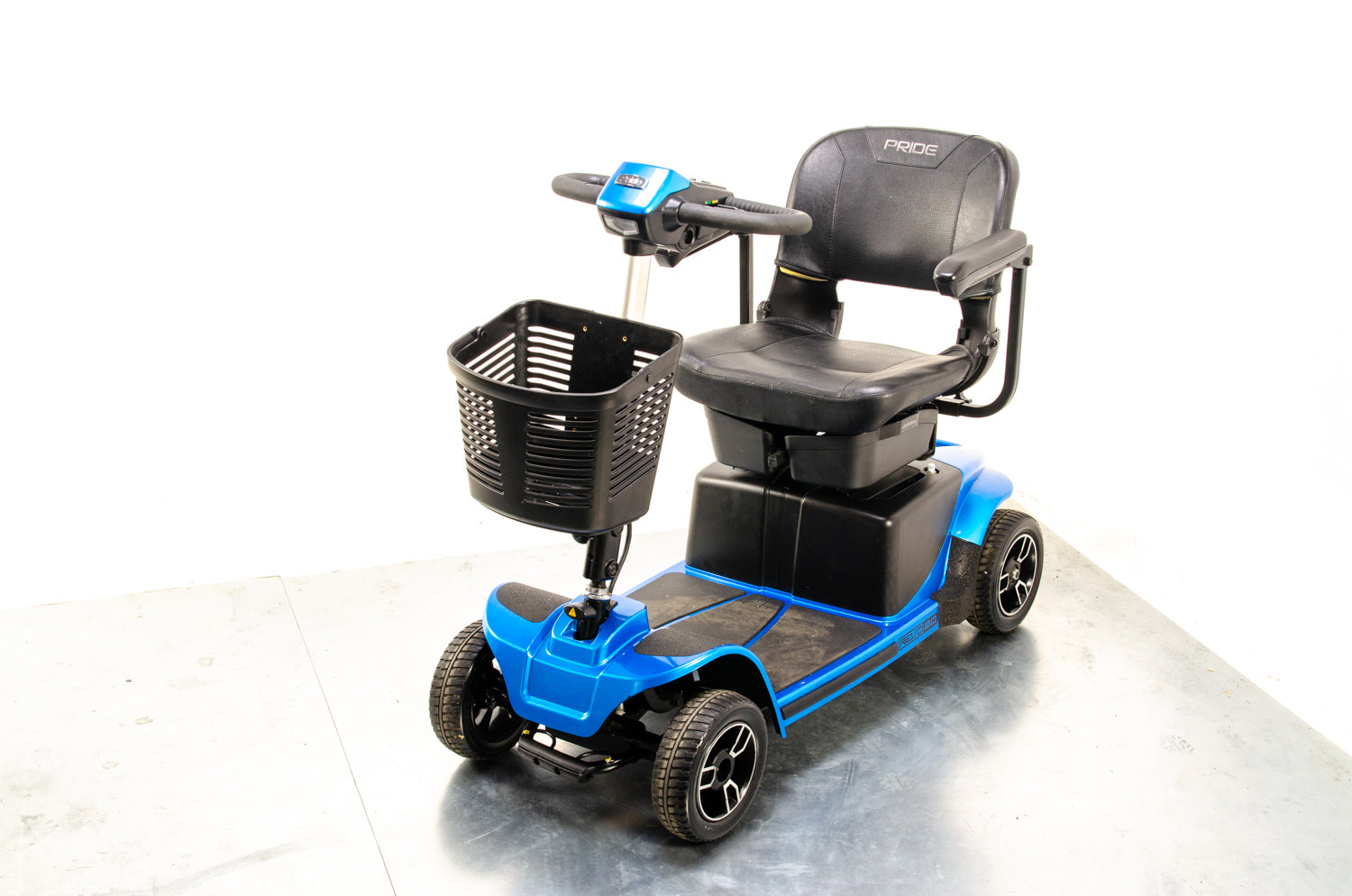 Pride Revo 2.0 4mph Used Mobility Scooter Transportable Boot Suspension Blue