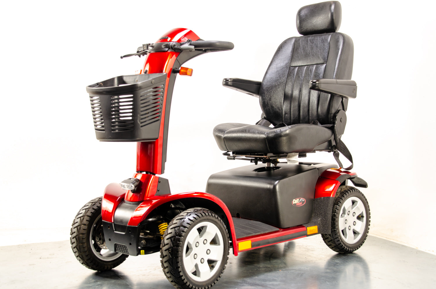 Pride Colt Pursuit Used Mobility Scooter 8mph All-Terrain Transportable Large Off-Road Road Legal Red 13566