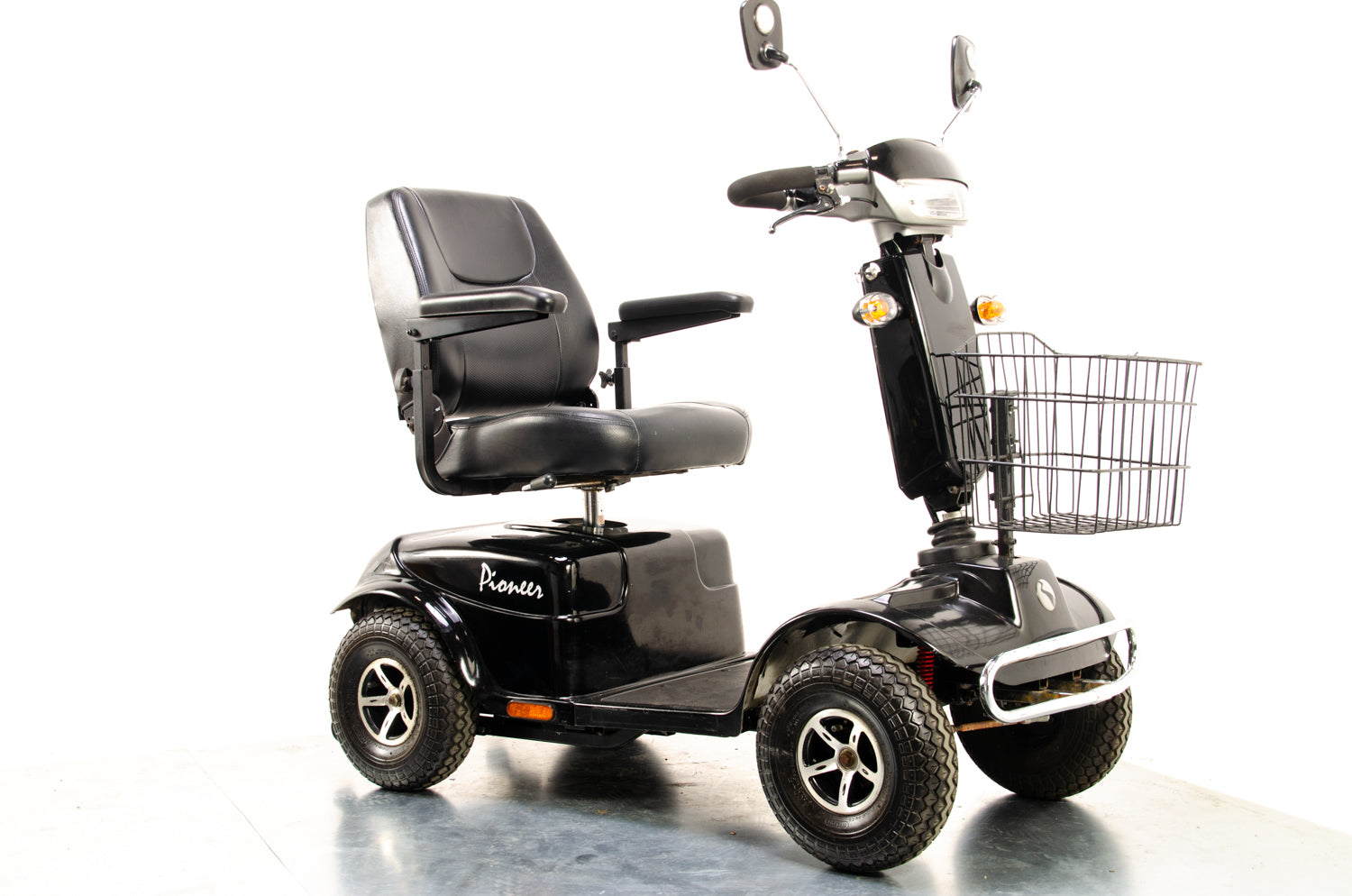 Rascal Pioneer Used Electric Mobility Scooter 8mph All-Terrain Suspension Off-Road Black 13997