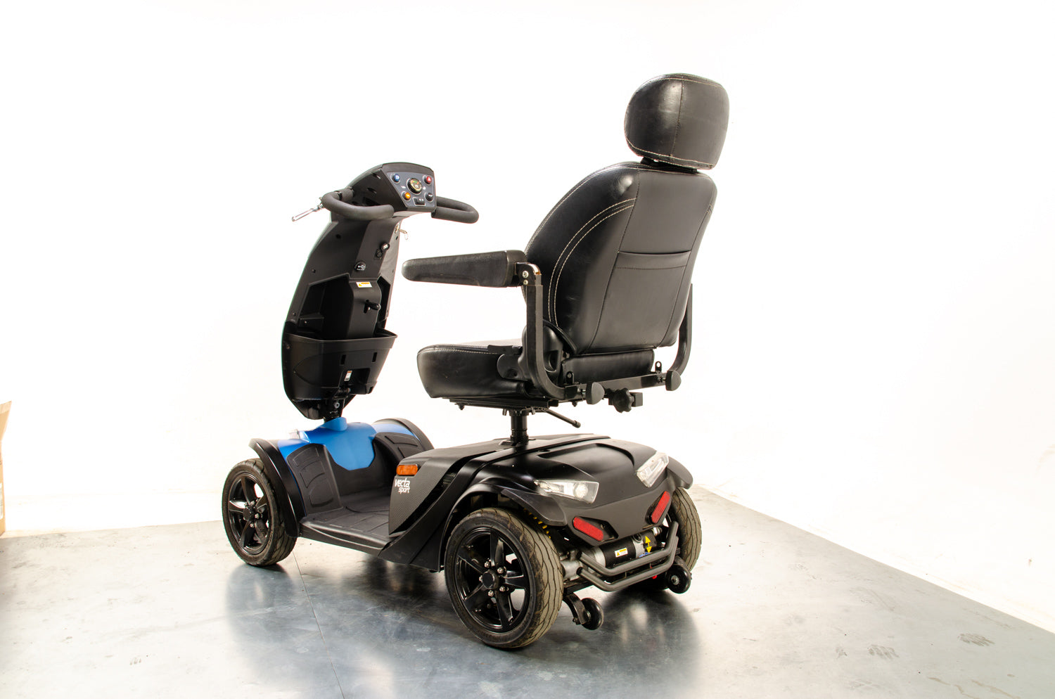 Rascal Vecta Sport All-Terrain Off-Road Used Electric Mobility Scooter 8mph Suspension Max Grip Road Legal Blue