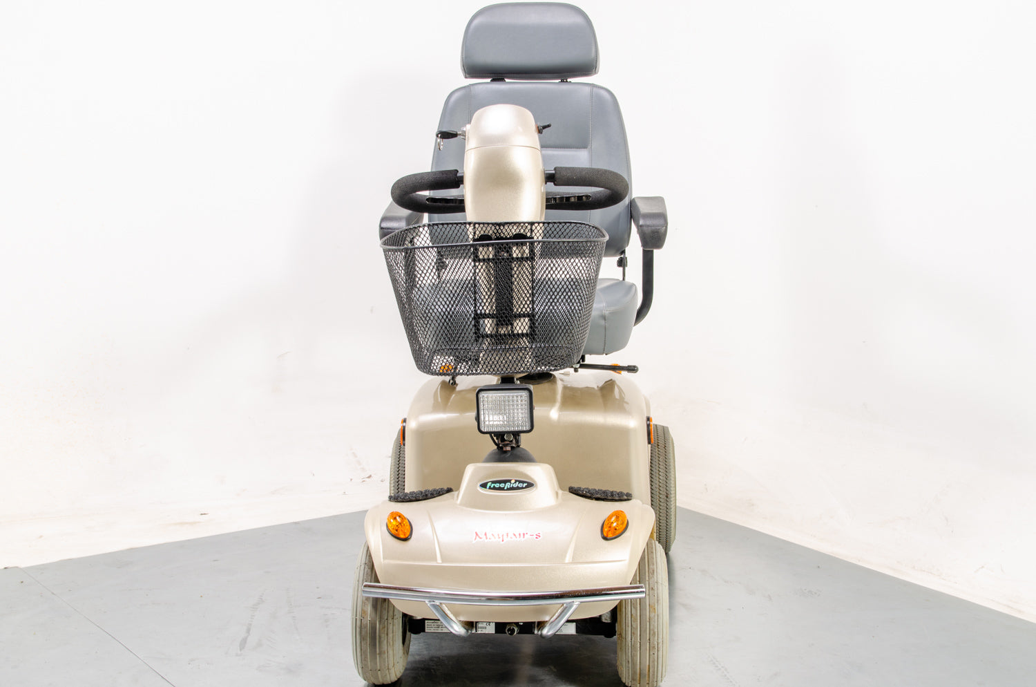 Freerider Mayfair S All-Terrain Used Mobility Scooter 8mph Gold Suspension Road Pavement