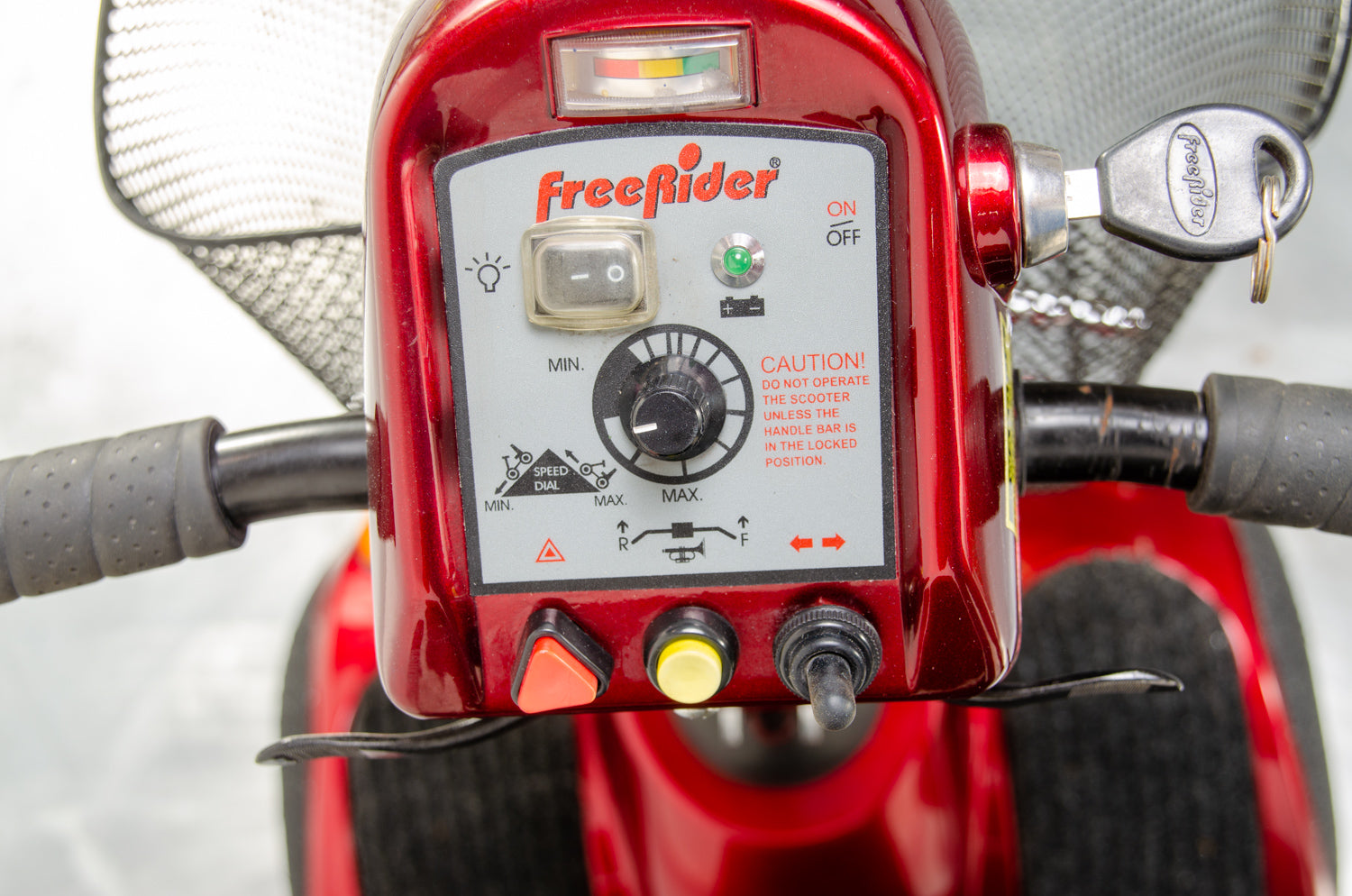 Freerider Mayfair 4 All-Terrain Used Mobility Scooter 4mph Red Pavement