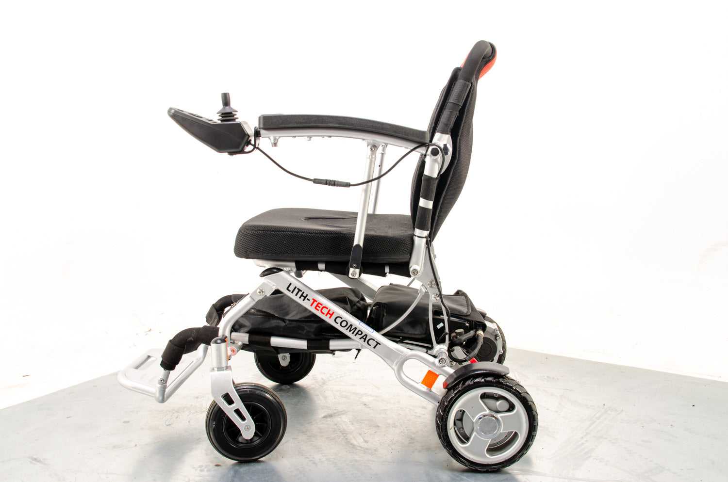 LITH-TECH Compact Electric Folding Wheelchair Powerchair Used Lightweight Aluminium Lithium
