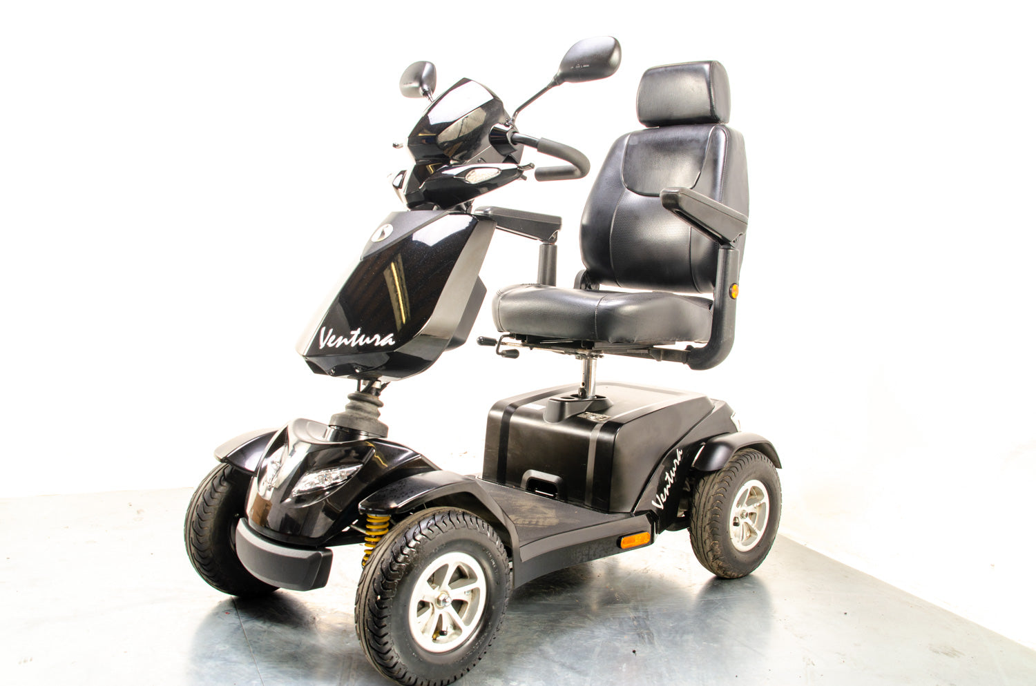 Rascal Ventura 8mph Used Electric Mobility Scooter Midsize Modern Road Pavement Class 3 Black