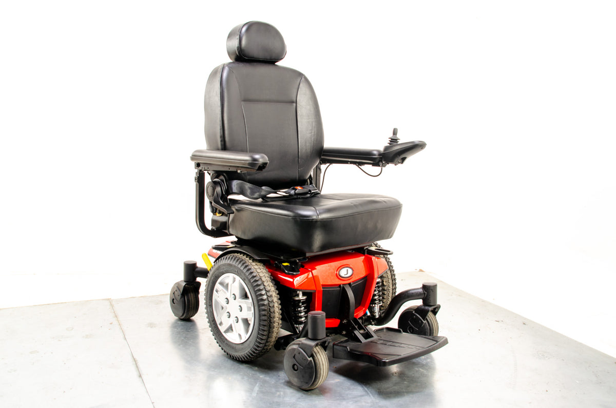 Pride Jazzy 600 ES Used Electric Wheelchair Powerchair Indoor Outdoor Suspension Red