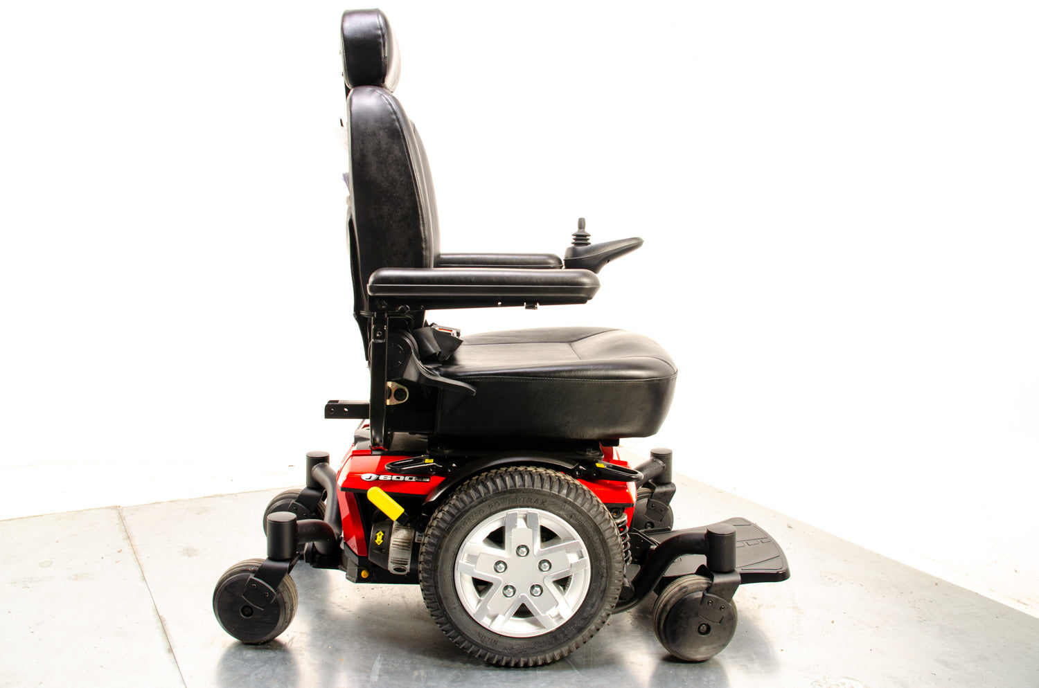 Pride Jazzy 600 ES Used Electric Wheelchair Powerchair Indoor Outdoor Suspension Red