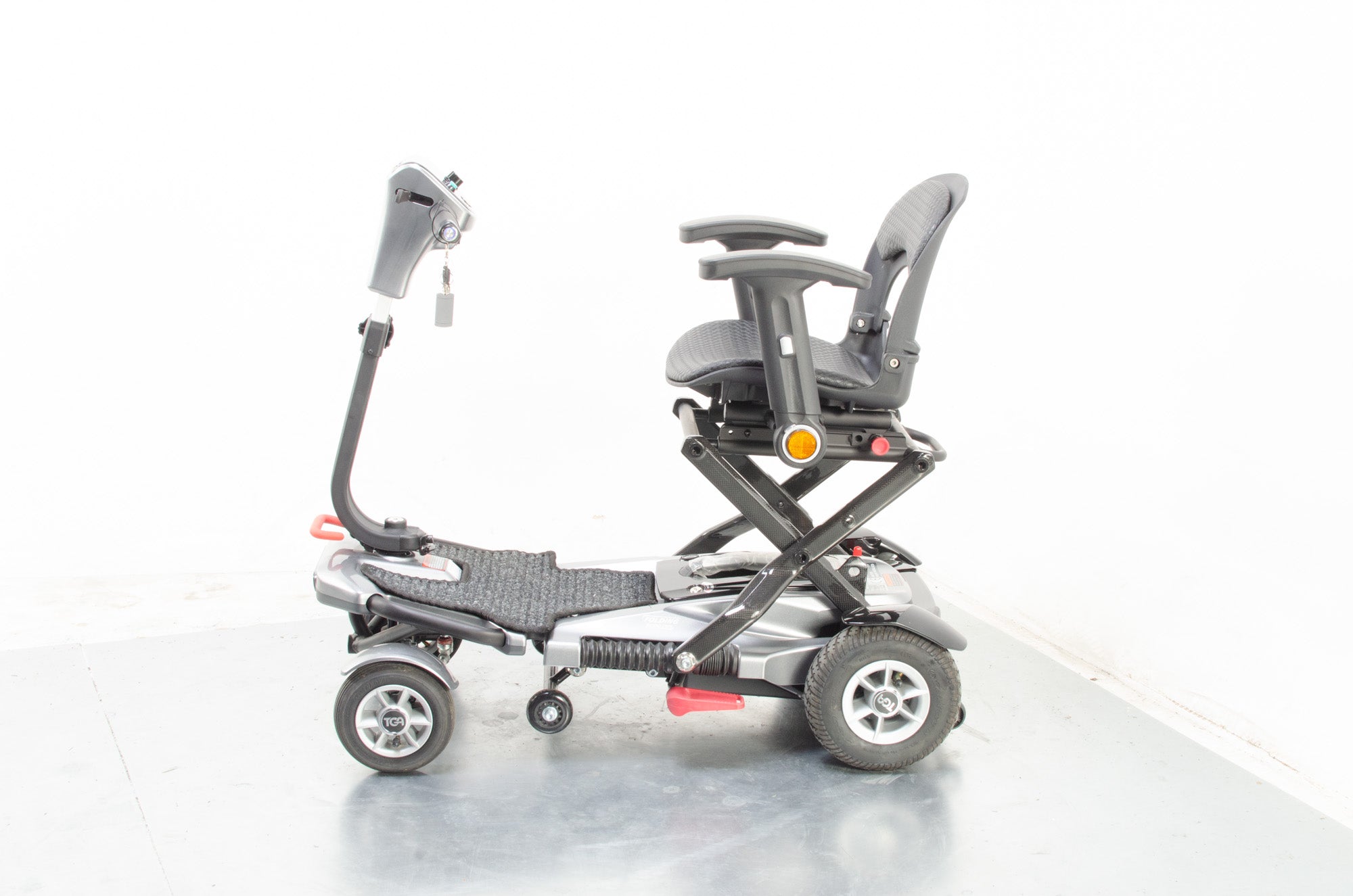 2019 TGA Minimo Autofold Electric Mobility Scooter 4mph Small Folding Grey