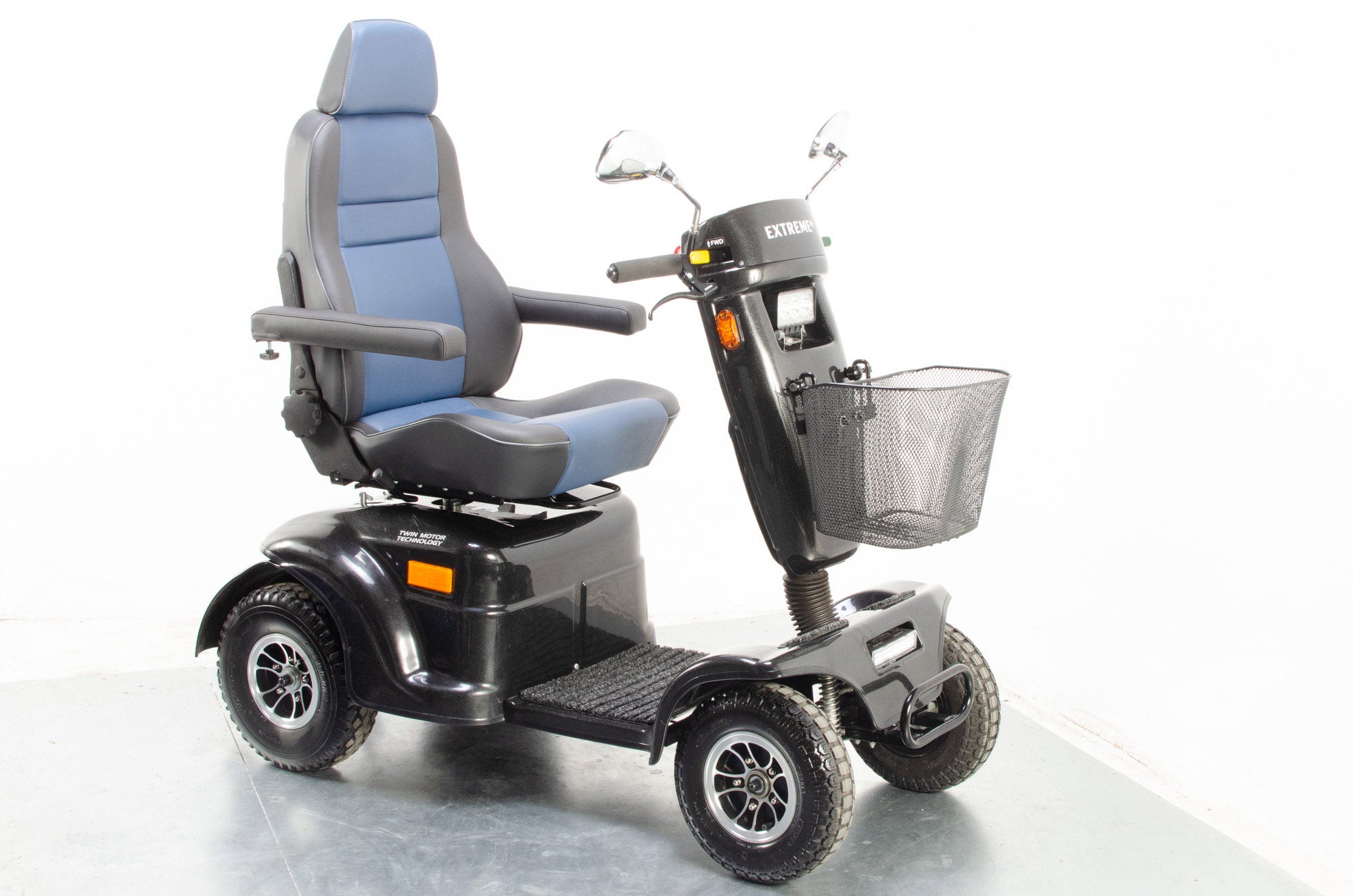 2019 Extreme + Dual motor Electric Mobility Scooter from Scooter Tech Large All Terrain Black