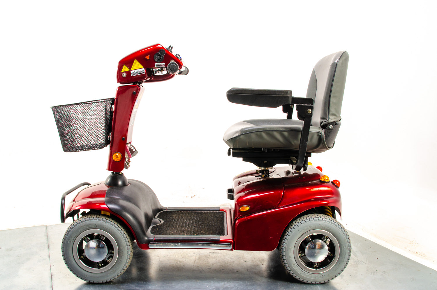Rascal 388 All-Terrain Used Electric Mobility Scooter 6mph Road Pavement Suspension Red 03687