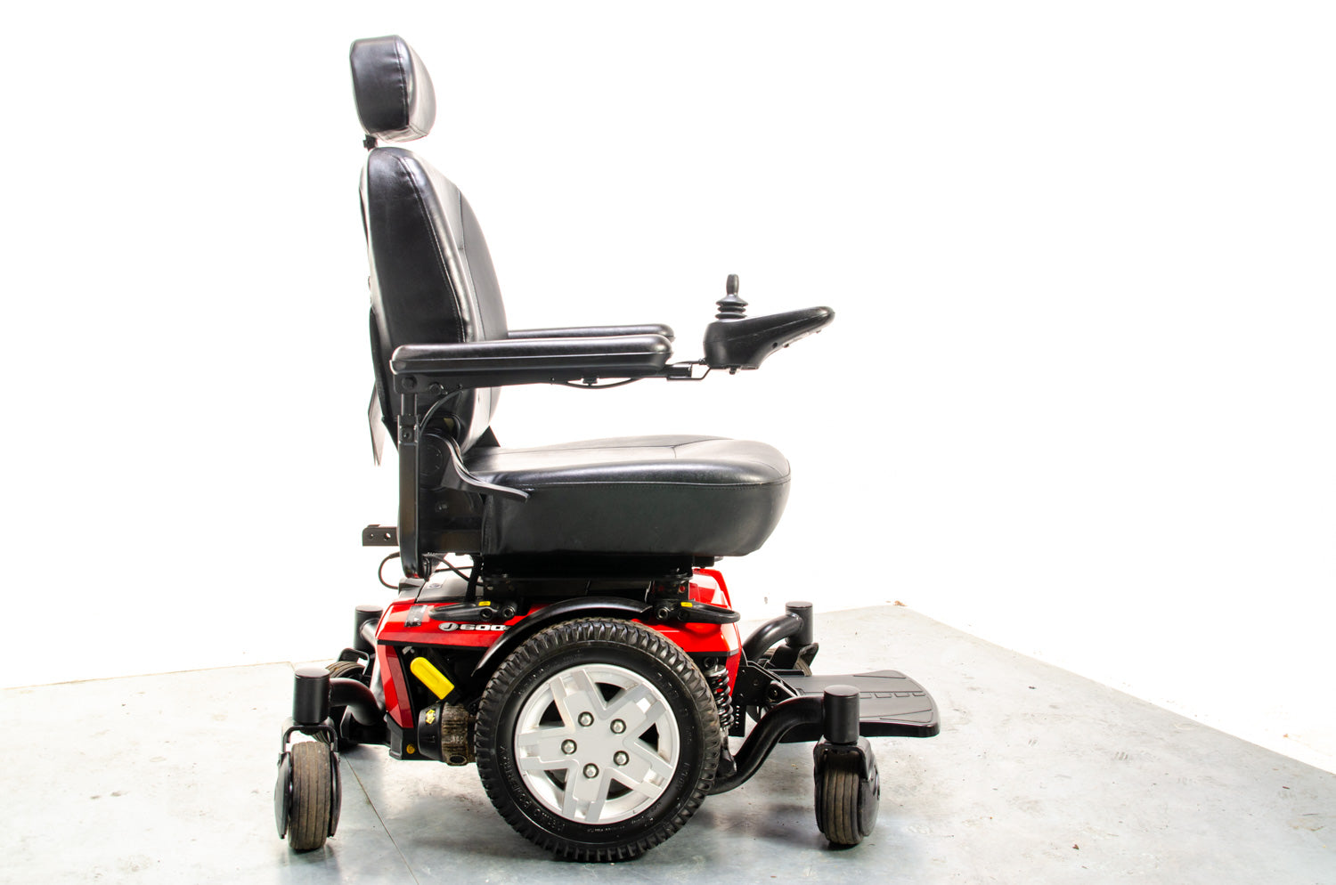 Pride Jazzy J600ES Used Electric Wheelchair Powerchair Indoor Outdoor Suspension Red 13781