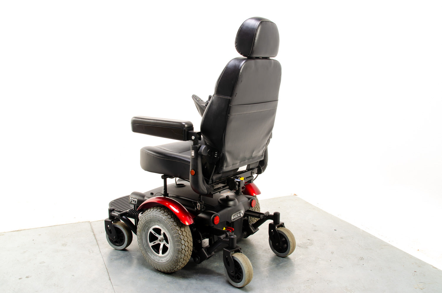 Rascal P327 Used Powerchair Electric Mobility Wheelchair Red 4mph MWD 13782