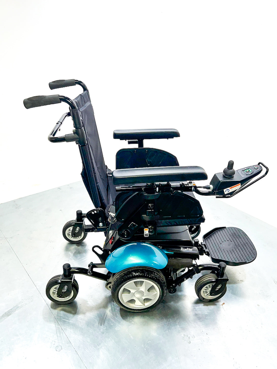 Rascal Realto Used Powerchair Electric Mobility Wheelchair Teal MWD Indoor Outdoor