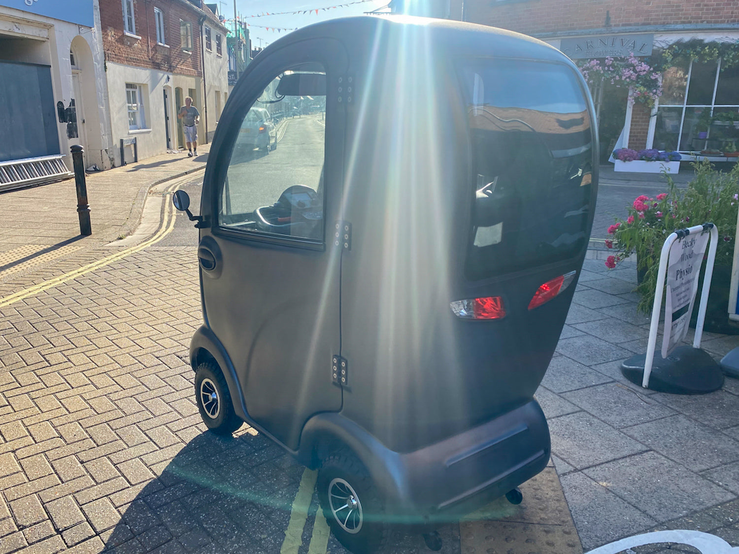 2017 Scooterpac Cabin Car MK2 8mph Class 3 Covered Mobility Scooter Grey Road Legal