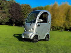 Scooterpac CabinCar MK2 8mph Covered Cabin Car Mobility Scooter Used Road Legal Silver