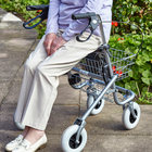 Safety Walker 4 Wheel Rollator with Seat and Removable Basket