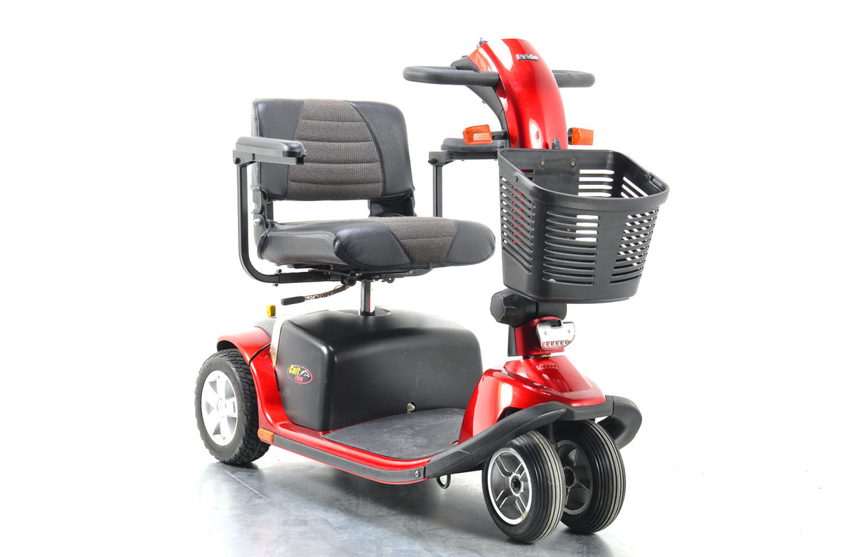 Pride Colt Twin 4mph Class 2 Mobility Scooter 3 Wheel in Red