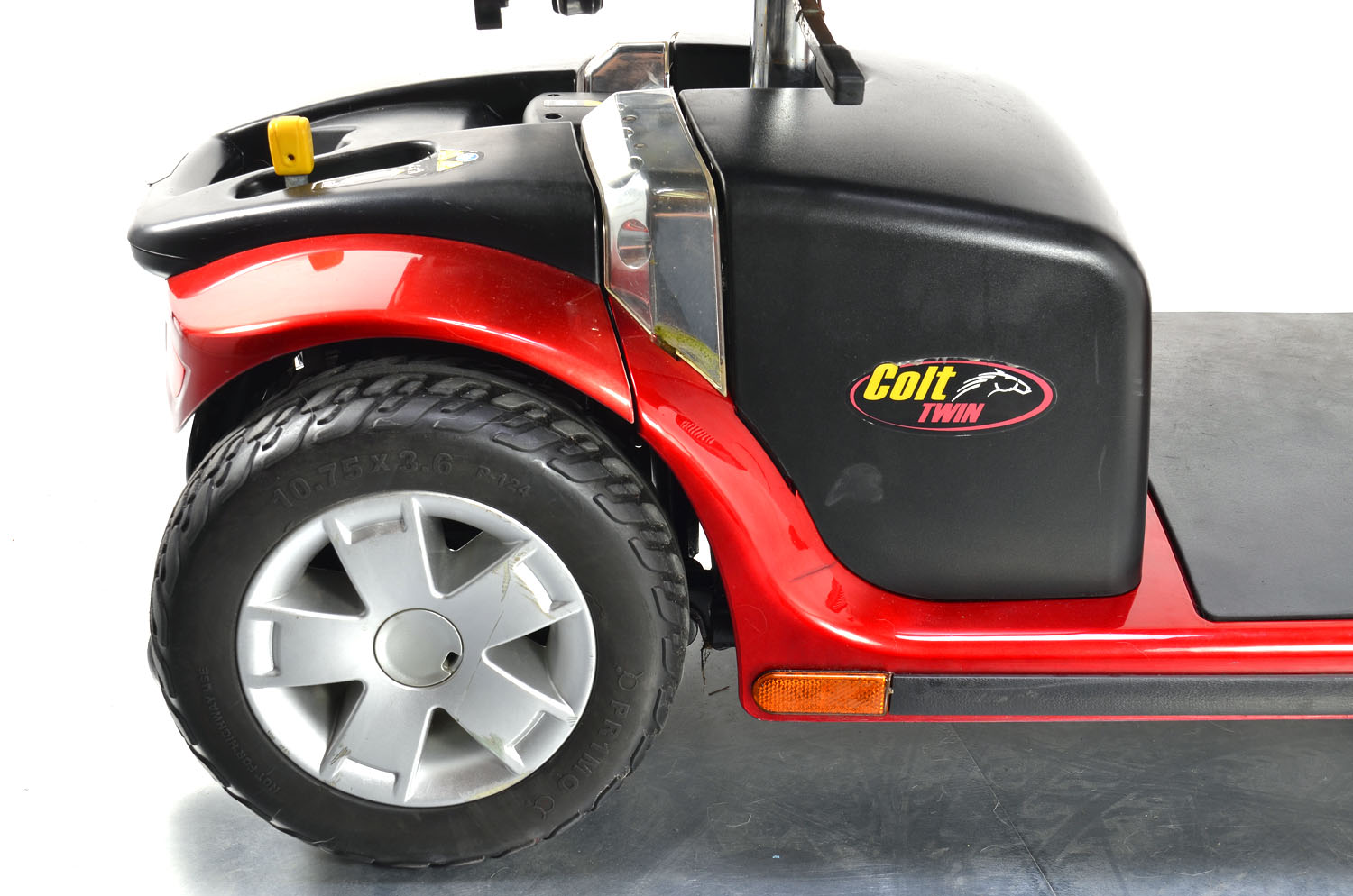 Pride Colt Twin 4mph Class 2 Mobility Scooter 3 Wheel in Red