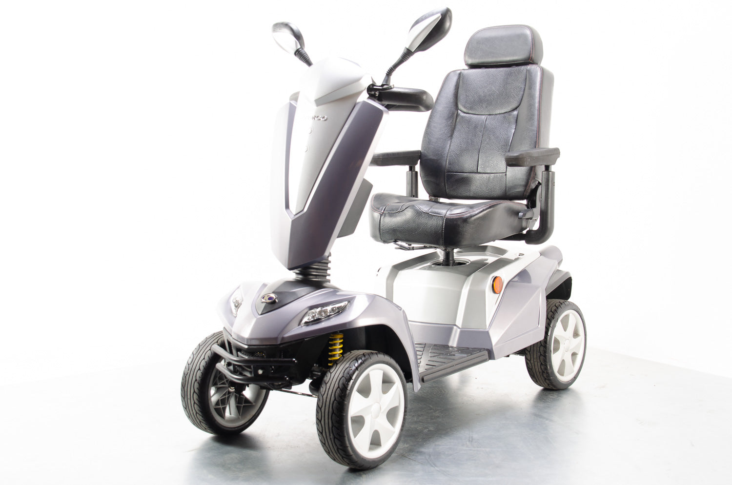 Kymco Maxer 8mph Large All Terrain Mobility Scooter in Metallic Grey Excellent Condition