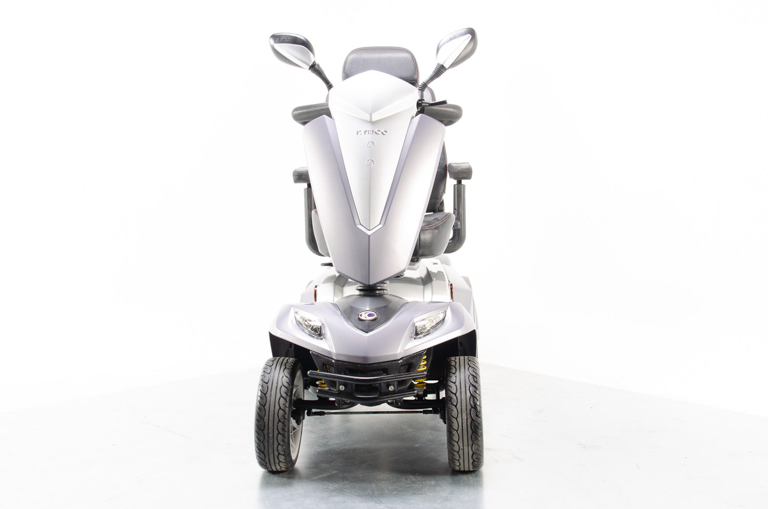 Kymco Maxer 8mph Large All Terrain Mobility Scooter in Metallic Grey Excellent Condition