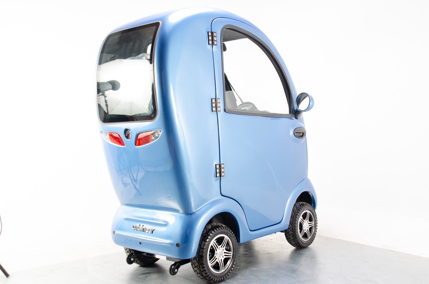 New Cabin Car Mk2 from Scooterpac Large 4 Wheel Covered Scooter Car 8mph Class 3 Road Legal in Blue