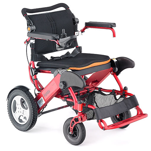 New Motion Healthcare Foldalite Trekker Folding Light Weight Powerchair - Electric Wheelchair