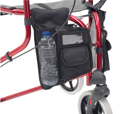 Lightweight Folding 3-Wheel Tri-Walker With Seat. Adjustable Handles. Brakes. Carry bag